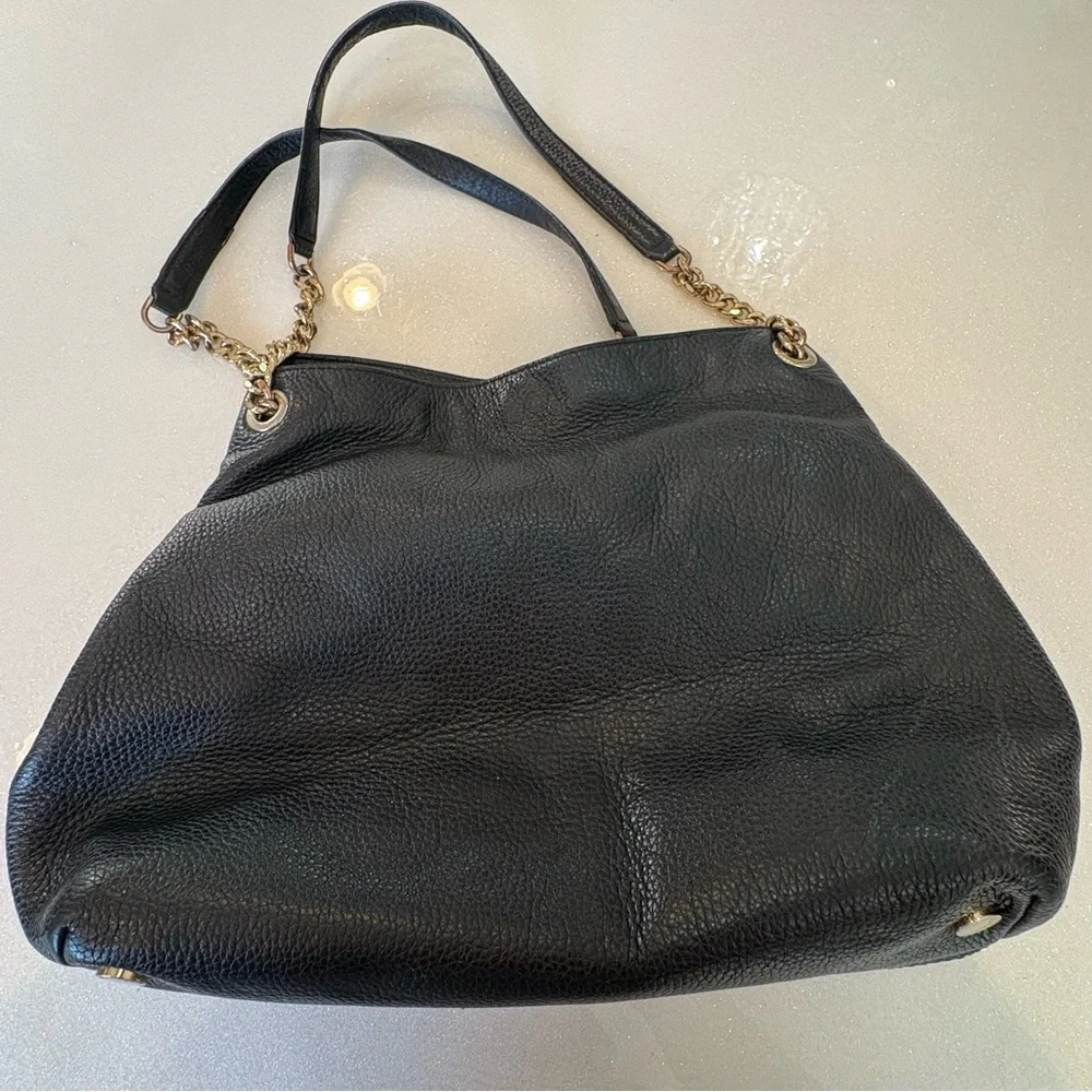 Michael Kors Jet Set Pebbled Leather Shoulder Bag